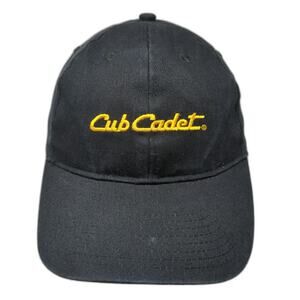 Hit Wear Baseball Cap Black One Size Cub Cadet Embroidered Logo Strapback Hat